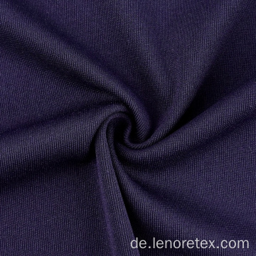 Blaue DTY-Polyester-Spandex-Strick-geripptes recyceltes Gewebe